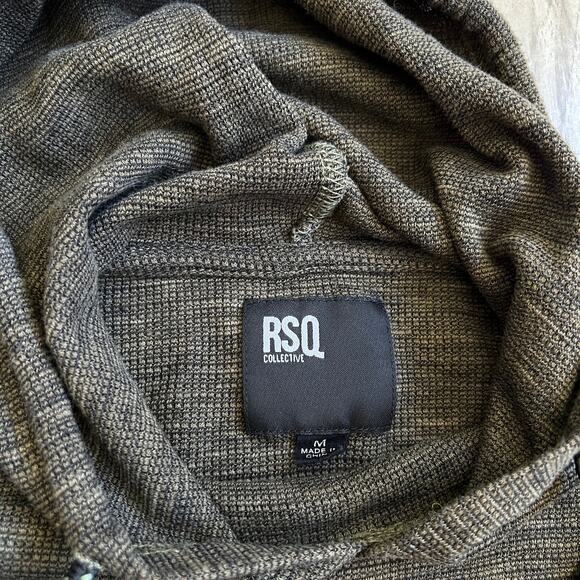 RSQ Collective Thin Hoodie Men’s Olive Green Size M - Picture 7 of 9